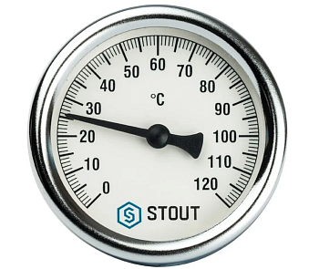 Термометр корпус Ø 63 мм, гильза 50 мм STOUT